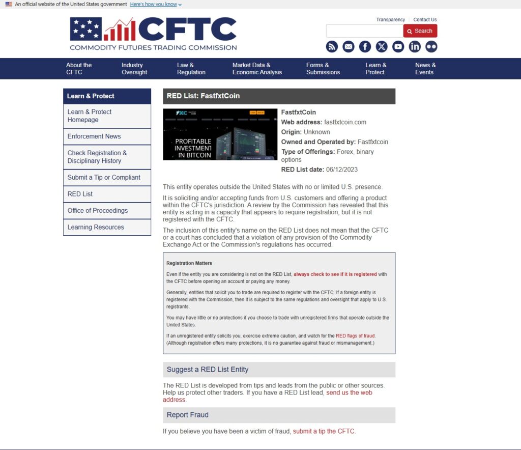 RED-List-FastfxtCoin-CFTC